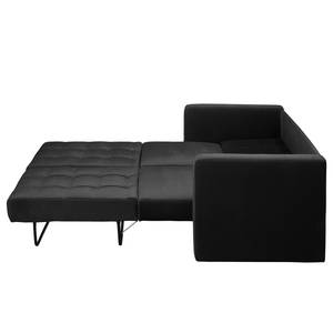 Canapé convertible Amado Velours - Noir