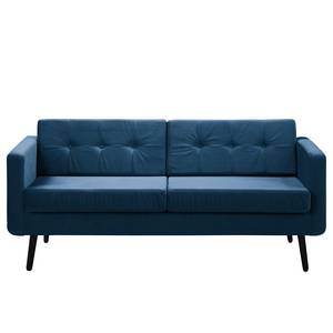 Sofa Croom I (3-Sitzer) Samt Krysia: Dunkelblau