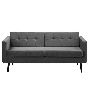 Sofa Croom I (3-Sitzer) Samt Krysia: Dunkelgrau