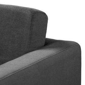 Sofa Croom I (2-Sitzer) Samt Krysia: Dunkelgrau