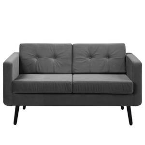 Sofa Croom I (2-Sitzer) Samt Krysia: Dunkelgrau