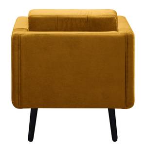 Fauteuil Croom microvezel - Velours Krysia: Oker - Zonder hocker