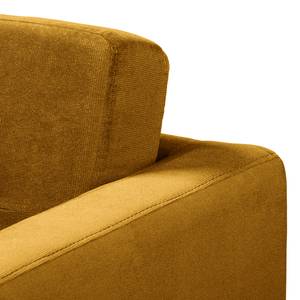 Fauteuil Croom microvezel - Velours Krysia: Oker - Zonder hocker