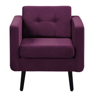 Fauteuil Croom Microfibre - Velours Krysia: Baies - Sans repose-pieds