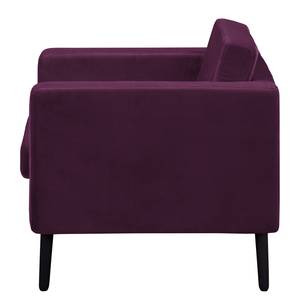 Fauteuil Croom microvezel - Velours Krysia: Bessen - Zonder hocker