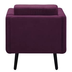 Fauteuil Croom microvezel - Velours Krysia: Bessen - Zonder hocker