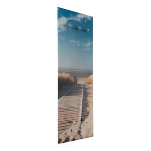 Glazen kapstok Beach Glas/metaal - blauw/beige