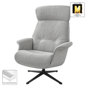 Fauteuil relax Anderson IV Tissu Saia: Gris clair - Noir - Couvert