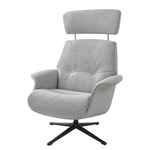 Fauteuil relax Anderson IV Tissu Saia: Gris clair - Noir - Couvert