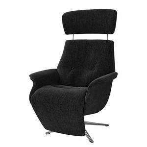 Fauteuil relax Anderson V Tissu Saia: Anthracite - Chrome brillant - Couvert