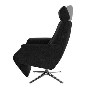 Fauteuil relax Anderson V Tissu Saia: Anthracite - Chrome brillant - Couvert