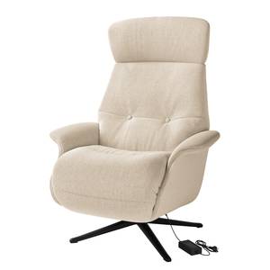 Fauteuil relax Anderson III Tissu Saia: Beige - Noir - Couvert