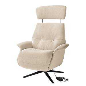 Fauteuil relax Anderson III Tissu Saia: Beige - Noir - Couvert