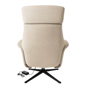 Fauteuil relax Anderson III Tissu Saia: Beige - Noir - Couvert