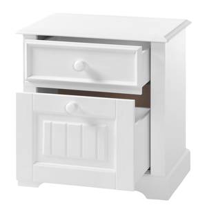 Commode Hilltown Blanc - En partie en bois massif - 57 x 60 x 40 cm