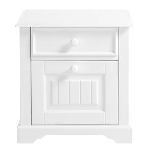 Commode Hilltown Blanc - En partie en bois massif - 57 x 60 x 40 cm