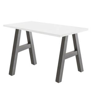 Schreibtisch Leeton I Anthrazit / Weiß - Breite: 120 cm
