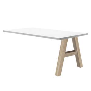 Schreibtisch-Ansatz Leeton I Eiche Sonoma Dekor / Weiß - Breite: 140 cm