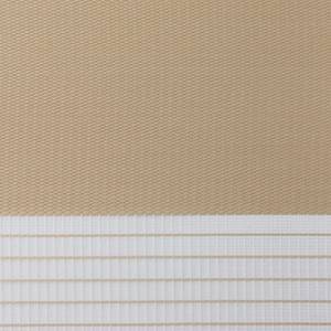 Dubbel rolgordijn Lerik Geweven stof/kunststof - Licht beige - 60 x 150 cm