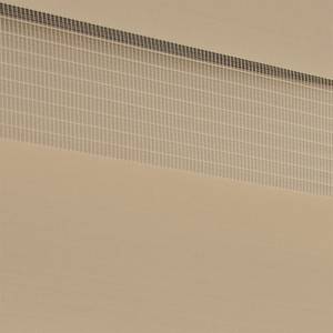 Dubbel rolgordijn Lerik Geweven stof/kunststof - Licht beige - 60 x 150 cm