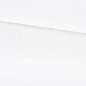 Doppelrollo Lerik Webstoff / Kunststoff - Weiß - 90 x 210 cm