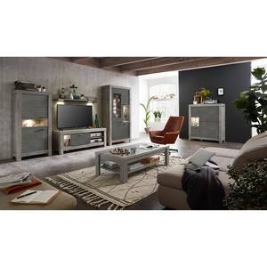 Tv-meubel Lehto I Incl. verlichting - Concrete look