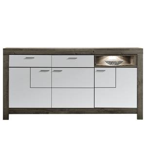 Buffet haut Lehto II Avec éclairage - Blanc mat