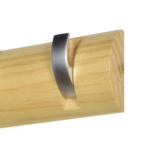 Wandkapstok Cary massief grenenhout/staal - Den - Breedte: 30 cm