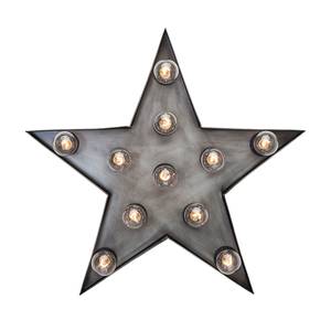 Lichtobject Star staal - 11 lichtbronnen