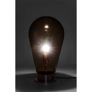 Lampe Bulb Verre / Acier - 1 ampoule - Ocre