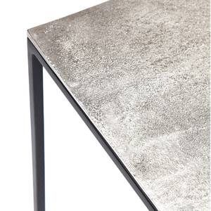 Bijzettafel Loft Square (3-delige set) Aluminium/staal - zwart