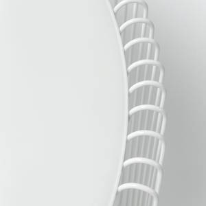 Table basse Wire (2 éléments) Verre / Acier - Blanc