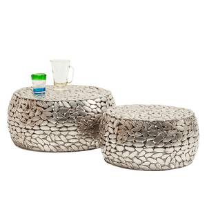 Tables basses Pebbles Deluxe (lot de 2) Acier - Argenté