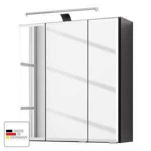 Spiegelschrank Fontana Inkl. Beleuchtung - Graphit - Breite: 60 cm