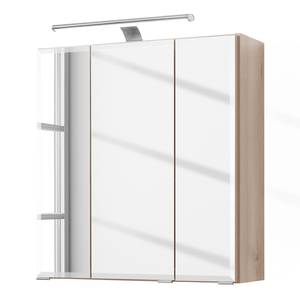 Armoire de toilette Belluno Avec éclairage - Imitation hêtre Iconic - Largeur : 60 cm