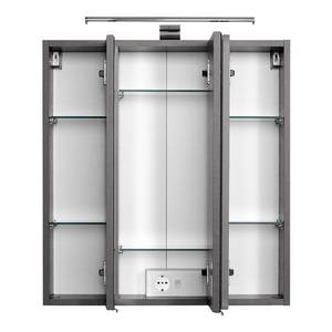 Armoire de toilette Belluno Avec éclairage - Graphite - Largeur : 60 cm