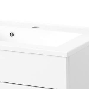 Meuble avec vasque Fontana Blanc brillant / Blanc mat - Largeur : 60 cm