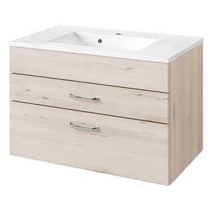 Wastafel Fontana Iconic beukenhouten look - Breedte: 80 cm