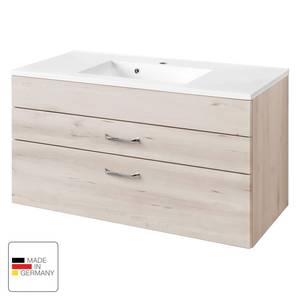 Wastafel Fontana Iconic beukenhouten look - Breedte: 100 cm