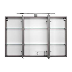 Spiegelschrank Belluno Inkl. Beleuchtung - Graphit - Breite: 100 cm