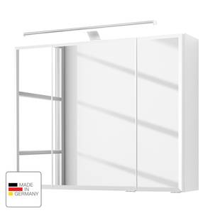 Spiegelschrank Fontana Inkl. Beleuchtung - Matt Weiß - Breite: 80 cm