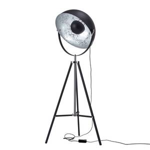Lampe Buk I Fer - 1 ampoule - Noir / Gris argenté