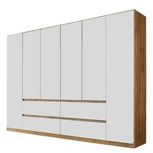 Armoire Mainz Blanc alpin / Imitation chêne Wotan - Largeur : 271 cm - Sans portes miroir