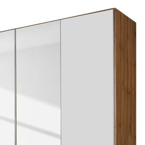 Armoire Mainz Blanc alpin / Imitation chêne Wotan - Largeur : 226 cm - Avec portes miroir