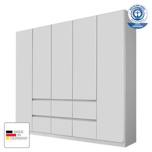 Armoire Mainz Blanc alpin - Largeur : 226 cm - Sans portes miroir