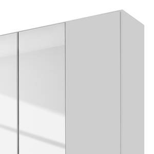 Armoire Mainz Blanc alpin - Largeur : 226 cm - Avec portes miroir