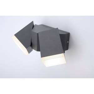 LED-wandlamp Ryan plexiglas/aluminium - Diepte: 25 cm