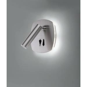 LED-wandlamp Viktor aluminium / ijzer - 2 lichtbronnen - Zilver