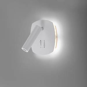 LED-wandlamp Viktor aluminium / ijzer - 2 lichtbronnen - Wit