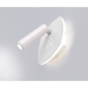 LED-wandlamp Viktor aluminium / ijzer - 2 lichtbronnen - Wit